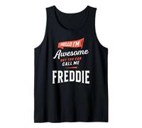 Awesome Freddie Personalized Name Freddie Tank Top
