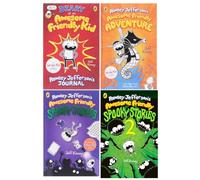 Awesome Friendly Kids Series 4 Books Collection Set by Jeff Kinney (Rowley Jefferson’s Awesome Friendly: Spooky Stories 2 [Hardback], Spooky Stories, Adventure & Diary of an Awesome Friendly Kid)