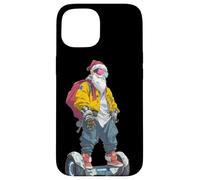 Awesome Future Santa Claus with electric Wheel and Cool Look Case for iPhone 15