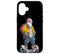 Awesome Future Santa Claus with electric Wheel and Cool Look Case for iPhone 16