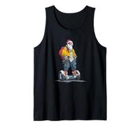 Awesome Future Santa Claus with Electric Wheel and Cool Look Tank Top