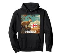 Awesome Georgia Nature and Mountain View with Animal Graphic Pullover Hoodie