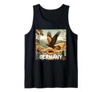Awesome German City Graphic in Patriotic Colors with Eagle Tank Top