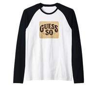Awesome Guess So Speech Costume Raglan Baseball Tee