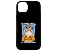 Awesome Hamster Joke, It's Pancake Time Breakfast Humor Case for iPhone 14 Plus