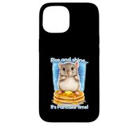 Awesome Hamster Joke, It's Pancake Time Breakfast Humor Case for iPhone 15