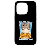 Awesome Hamster Joke, It's Pancake Time Breakfast Humor Case for iPhone 15 Pro