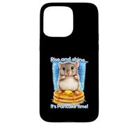 Awesome Hamster Joke, It's Pancake Time Breakfast Humor Case for iPhone 15 Pro Max