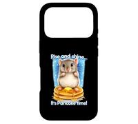 Awesome Hamster Joke, It's Pancake Time Breakfast Humor Case for iPhone 17 Pro