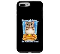 Awesome Hamster Joke, It's Pancake Time Breakfast Humor Case for iPhone 7 Plus/8 Plus