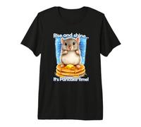 Awesome Hamster Joke, It's Pancake Time Breakfast Humor Premium T-Shirt