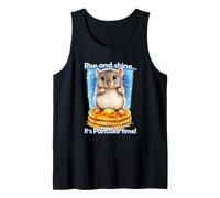 Awesome Hamster Joke, It's Pancake Time Breakfast Humor Tank Top