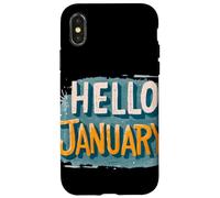 Awesome Hello January Emblem Costume Case for iPhone X/XS