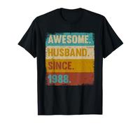 Awesome Husband 1988 - 35th Wedding Anniversary For Him Gift T-Shirt