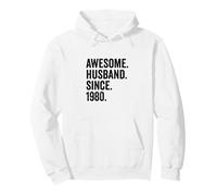 Awesome Husband Since 1980 46th wedding anniversary 46 years Pullover Hoodie