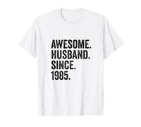 Awesome Husband Since 1985 40th wedding anniversary 40 years T-Shirt