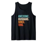 Awesome Husband Since 1996 29th wedding anniversary 29 years Tank Top