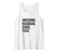 Awesome Husband Since 2000 26th Wedding Anniversary 26 Years Tank Top