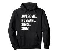 Awesome Husband Since 2008 18th wedding anniversary 18 years Pullover Hoodie