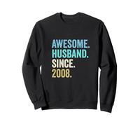 Awesome Husband Since 2008 18th wedding anniversary 18 years Sweatshirt