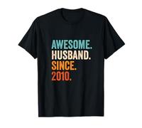 Awesome Husband Since 2010 15th wedding anniversary 15 years T-Shirt