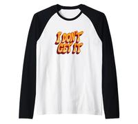 Awesome I Don't Get It Emblem Costume Raglan Baseball Tee