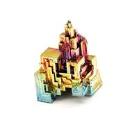 Awesome Industries Rainbow Bismuth Crystal Stone Large Specimen for Collecting Decoration Wire Wrapping Wicca Reiki Energy Healing 99.99% USA Pure Mineral Element by