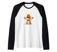 Awesome Jesus Christ Lord as Gingerbread Man Raglan Baseball Tee