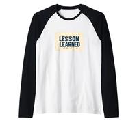 Awesome Lesson Learned Outfit Raglan Baseball Tee