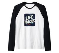 Awesome Life Hacks Costume for Boys and Girls Raglan Baseball Tee