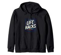 Awesome Life Hacks Costume for Boys and Girls Zip Hoodie