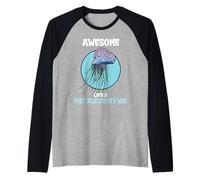 Awesome Like a Portuguese Man o' war Raglan Baseball Tee