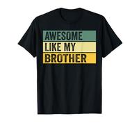 Awesome Like My Brother Distressed Graphic T-Shirt