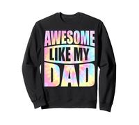 Awesome Like My Dad Pastel Father's Day Design Sweatshirt
