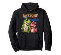 Awesome Like My Daughter Dinosaur Dad Pullover Hoodie