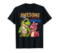 Awesome Like My Daughter Dinosaur Dad Value Graphic T-Shirt