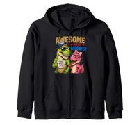 Awesome Like My Daughter Dinosaur Dad Zip Hoodie