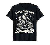 Awesome Like My Daughter Funny Bear Dad Father's Day T-Shirt
