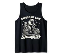 Awesome Like My Daughter Funny Bear Dad Father's Day Tank Top