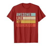 Awesome Like My Grandkids T-Shirt, Men, Cranberry Red, X-Large