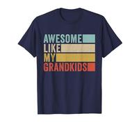 Awesome Like My Grandkids T-Shirt, Men, Navy Blue, 3X-Large