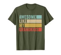 Awesome Like My Grandkids T-Shirt, Men, Olive Green, XX-Large