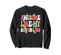 Awesome Like My Son-In-Law Cute Groovy Women Mother-In-Law Sweatshirt