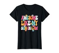 Awesome Like My Son-in-Law Cute Groovy Women Mother-in-Law T-Shirt