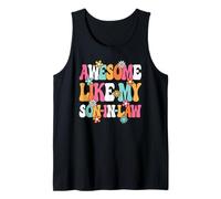 Awesome Like My Son-in-Law Cute Groovy Women Mother-in-Law Tank Top