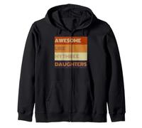 Awesome Like My Three Daughters Fathers Day present Tee Zip Hoodie
