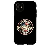 Awesome Like My Youngest Daughter Funny Vintage Dad Mom Case for iPhone 11