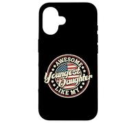 Awesome Like My Youngest Daughter Funny Vintage Dad Mom Case for iPhone 16