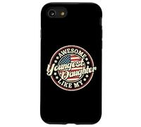 Awesome Like My Youngest Daughter Funny Vintage Dad Mom Case for iPhone SE (2020) / 7/8