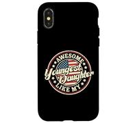 Awesome Like My Youngest Daughter Funny Vintage Dad Mom Case for iPhone X/XS